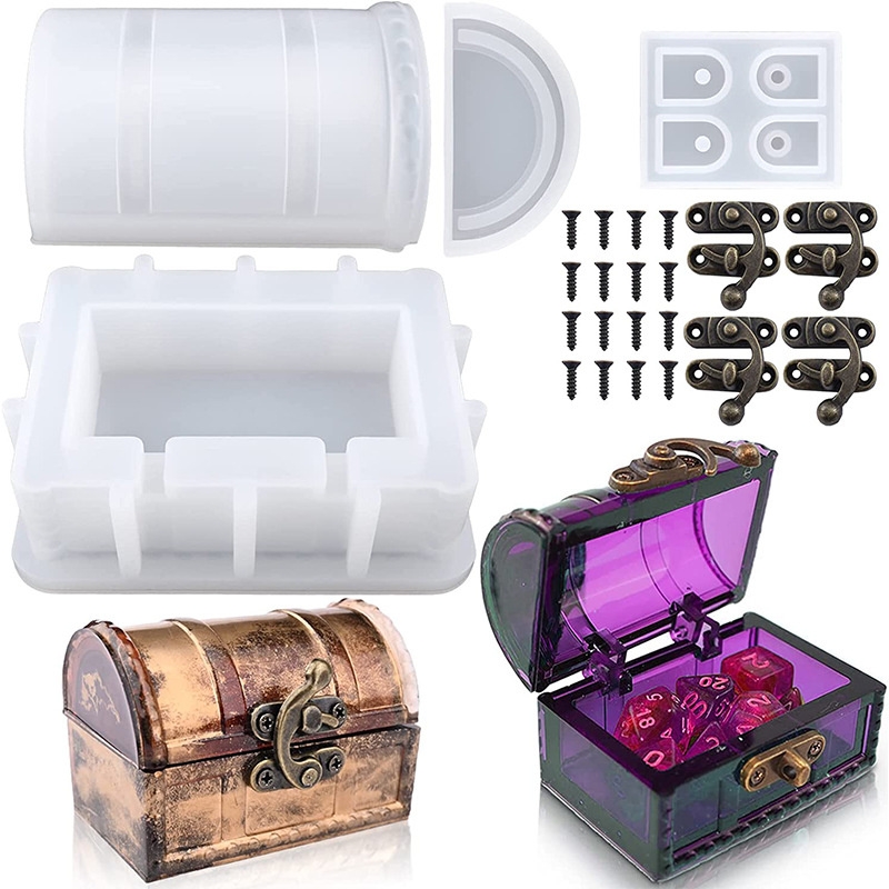 Resin Art Case - DIY Storage Box Silicone Mould Set