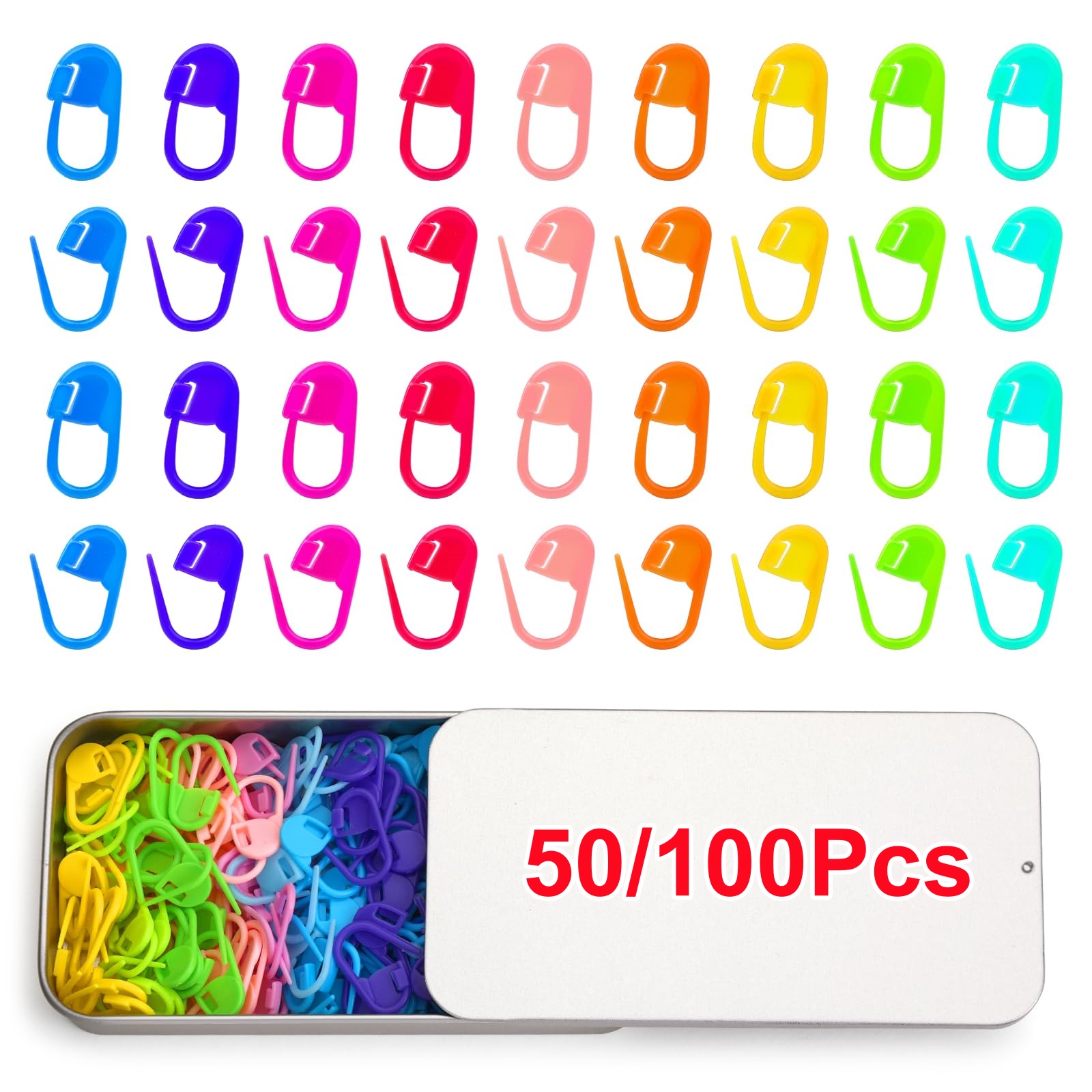 Resin Art Case - 50/100Pcs Mix Color Plastic Resin Stitch