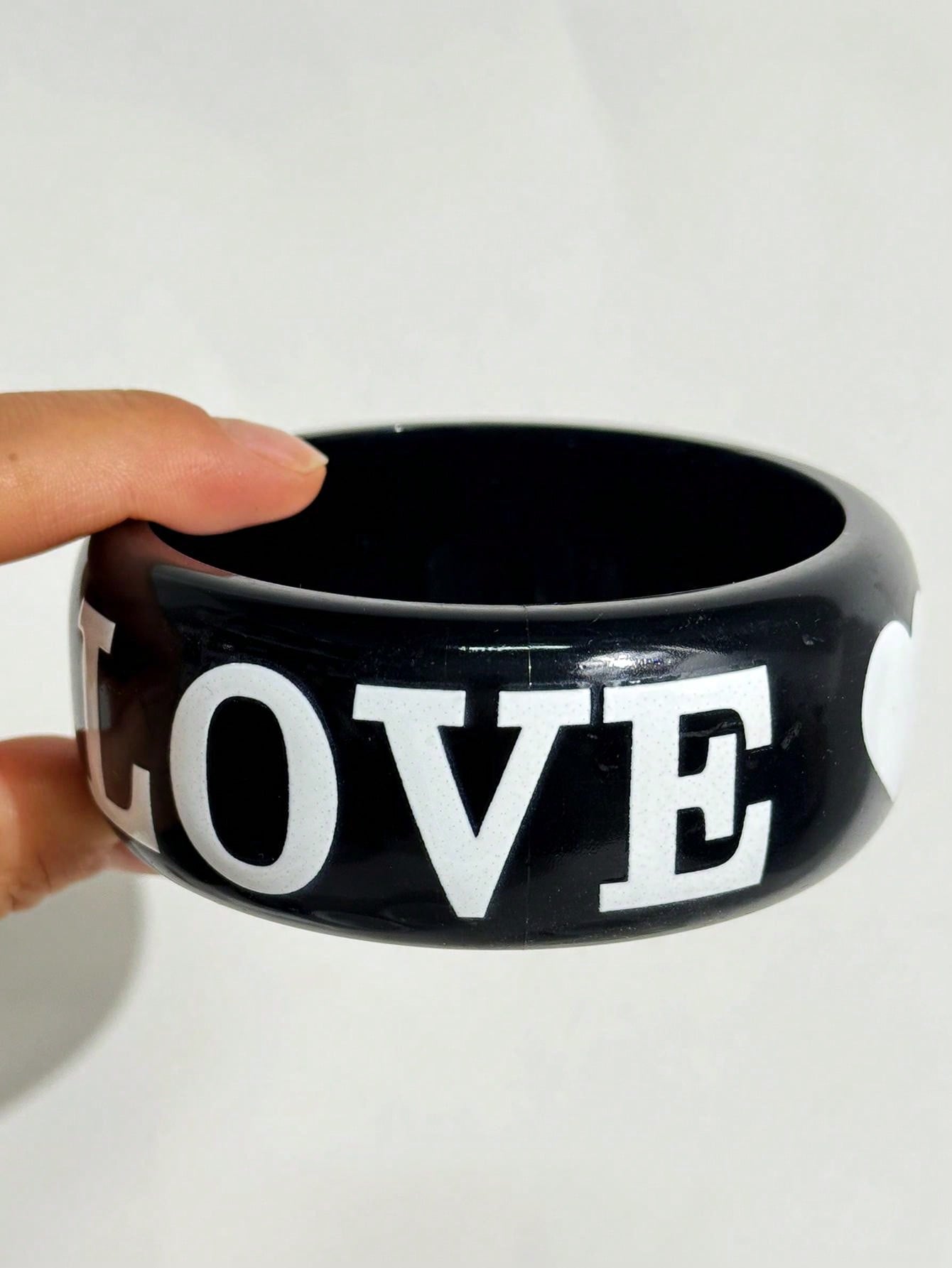 New Black White Polka Dot LOVE - Resin Art Alphabet review and price
