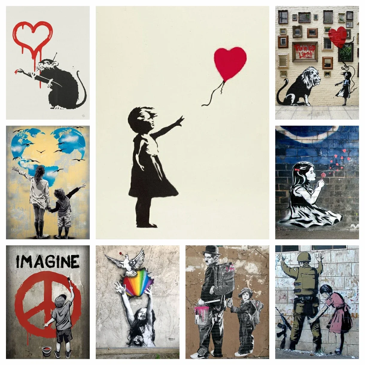 Banksy Graffiti Street 5D DIY  - Resin Art Work review and price